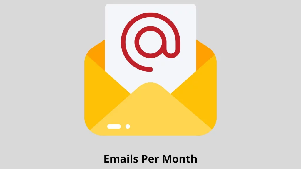Emails per month